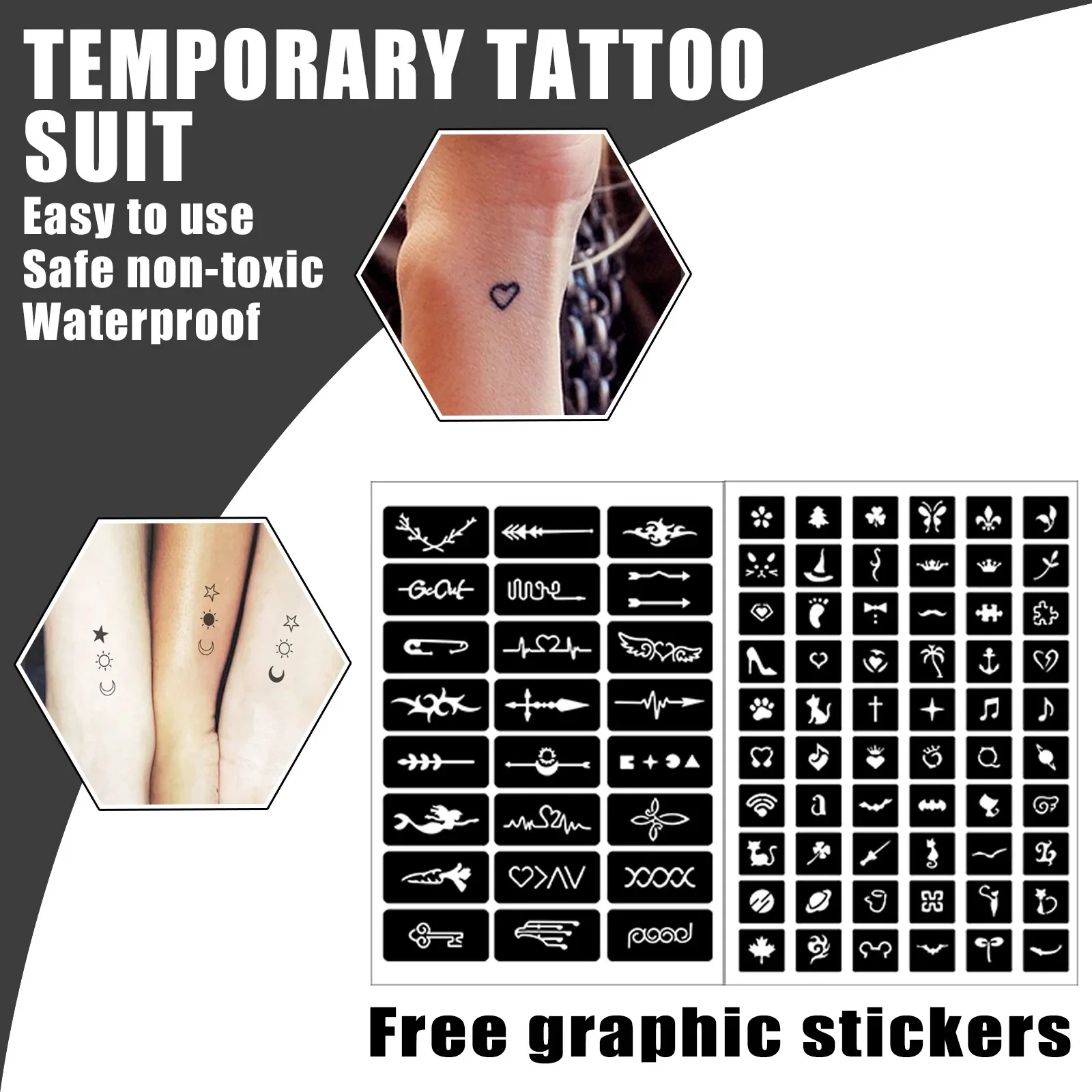 Temporary Tattoo 10ml Liquid Tattoo Ink Black Red Brown for Temporary Tattoo Sticker Body DIY Pigment Professional Tool