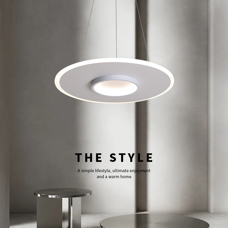 

Simple Nordic INS minimalist dining room dining room box LED round 2022 new light