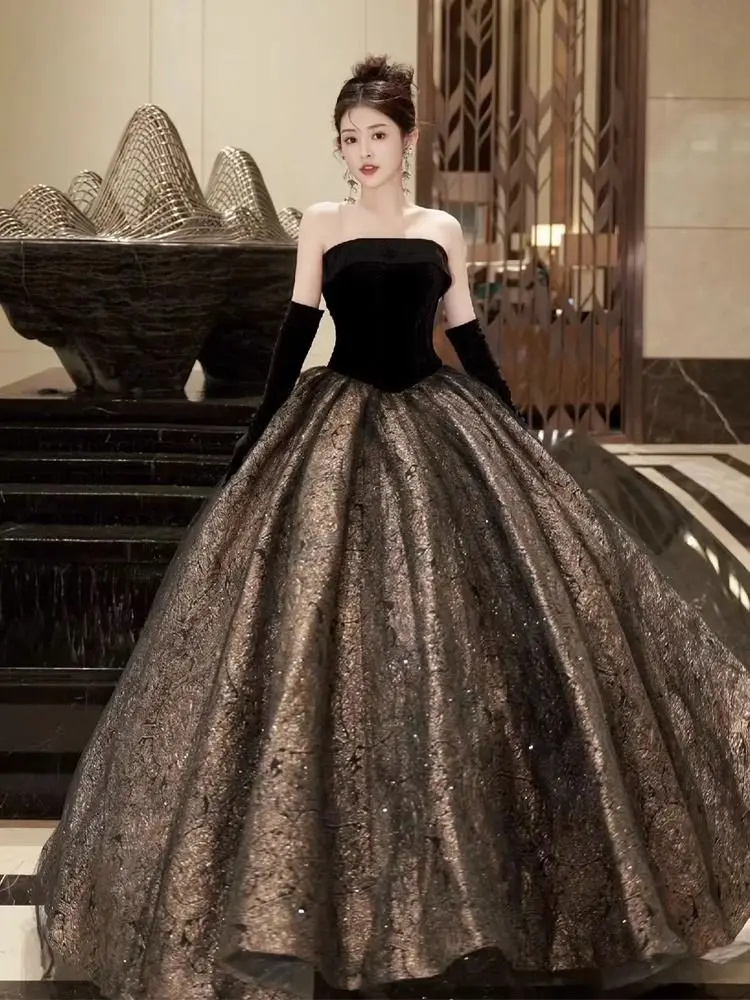 Banquet Evening Dress Hot Sale Style Dress Black Dress Suit