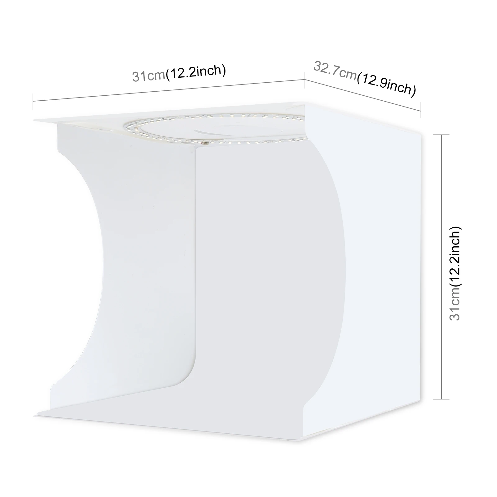 30cm Folding Portable Ring Light Board Photo Lighting Studio Shooting Tent Box Kit 6 Colors Backdrops