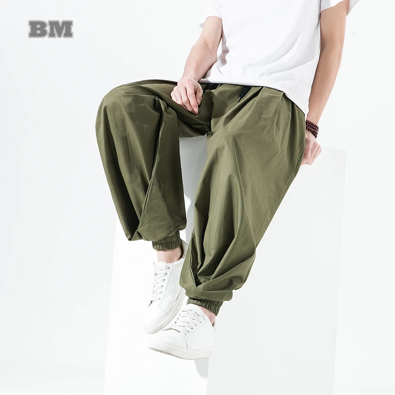 

Streetwear Loose Plus Size Hip Hop Cargo Pants Men Clothing Oversized Jogging Harajuku Thin Sports Joggers Fashion Sweatpants