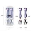 Tableware Cartoon Kids Spoon Fork Set Dessert Spoon for Children Fork Baby Gadgets Feed Kid Children's Cutlery for Kids Boxless 5