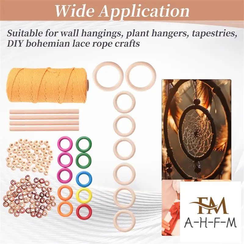 Macrame Plant Hanger Kits For Beginners Crafts Kits For Adults Art Supplies & Materials 3Mm Macrame Cord Hanging