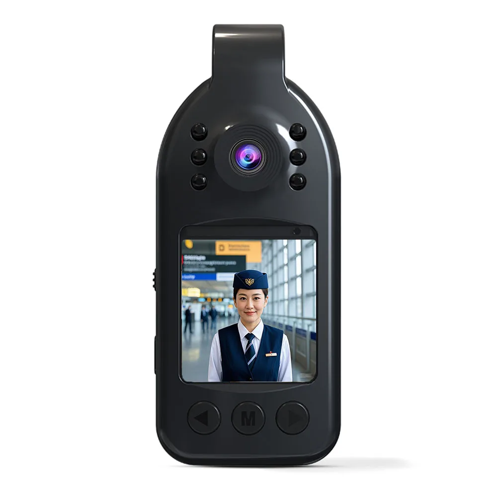 JOZUZE 2025 2K H.264 מיני מצלמה ניידת ניידת מקליט וידאו דיגיטלי גוף מצלמת ראיית לילה מקליט מיניאטורי