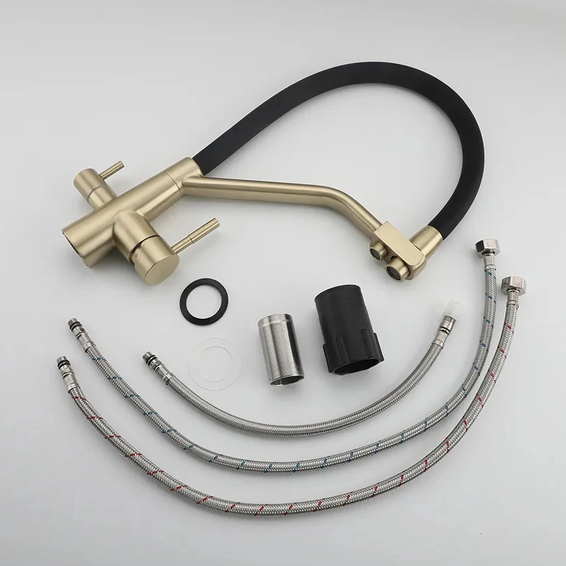 Kitchen Modern Copper Faucet Purification Drinking Water Pull-out Sink Hot and Cold Pure Water Direct Drinking Faucet