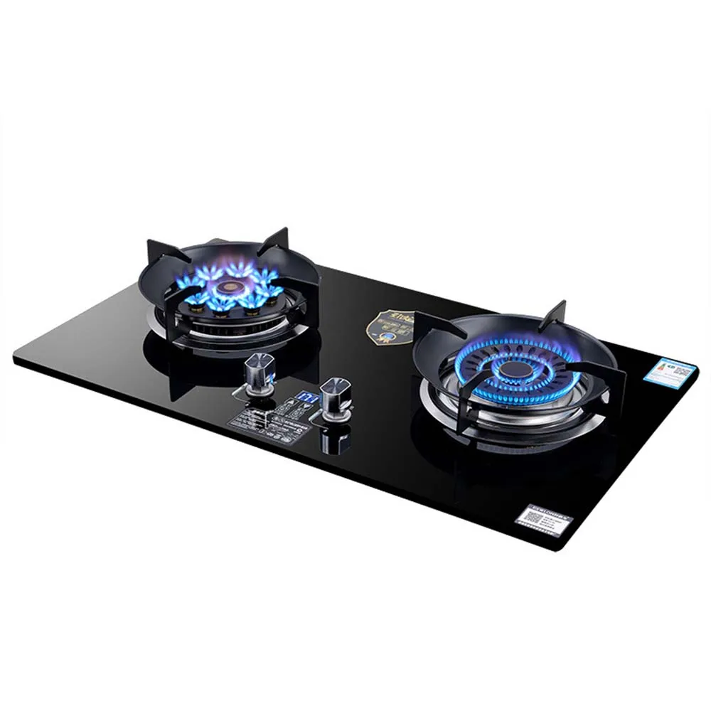 Embedded Kuchenka Gazowa Cooktop Double Stove Desktop Gas Burner Large Firepower Encimeras De Gas Para Cocinas