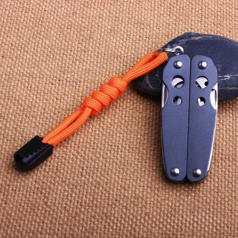 1PCS Multi-purpose Keychain Lanyard Durable Strong Polyester Rope Creative Zipper Puller Knife Keychain String