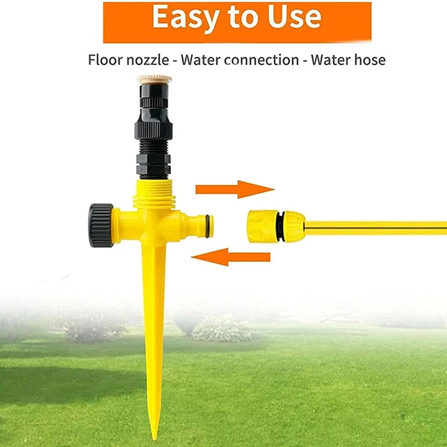 360 ° Kerti Sprinkler Állítható Forgó-Öntözési Rendszer - Image 4