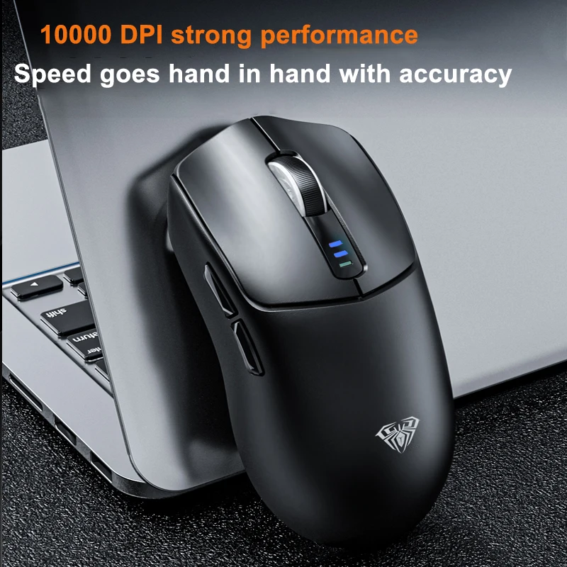 Gaming Mouse AULA SC580 BT/2.4G/Wired Tri-mode 10000 DPI PAW3325 Sensor Lightweight Esports Office Accessorie