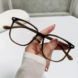 Women's Stylish Square Full - Frame Blue Light Glasses - Multiple Color Options (Tawny)