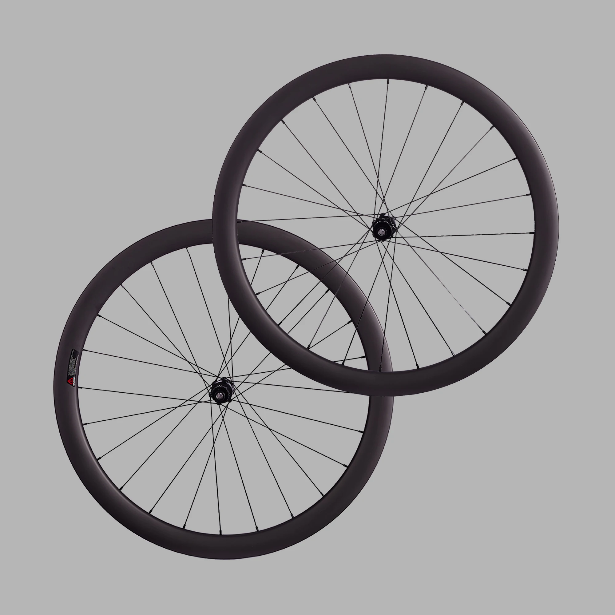 Paire De Roues Carbone 700C Frein à Disque - 6 Rayons, 35x28mm - Pour Gravel/route - Neuf Avec Garantie