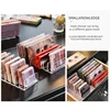7-Compartment Transparent Makeup Organizer for Eyeshadow Palette and Cosmetics, Vanity Table and Bathroom Countertop Storage Box 4