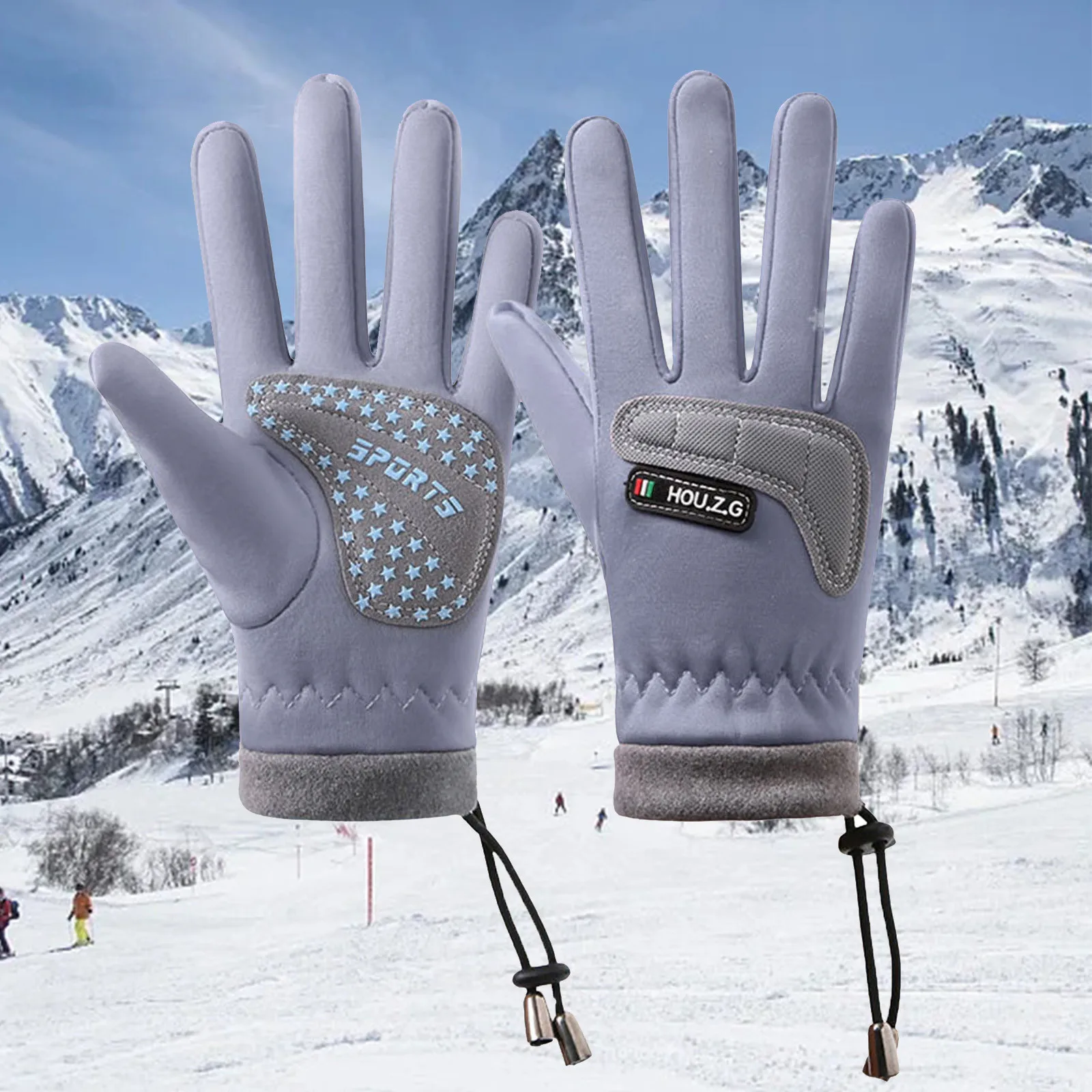 Ski Gloves Kids Boys Toddler Girls Soft Warm Wool Lined Full Finger Winter Outdoor Children Garden Gloves рукавички для дітей