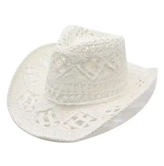 Chapeau Hommes De Cowboy Large Bord En Polyester De Soleil De Voyage De Vacances -551061