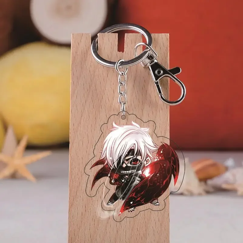 Anime Tokyo Ghoul Kaneki Ken Keychain Cosplay Acrylic Key Chain