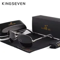 KINGSEVEN hommes Vintage aluminium lunettes de soleil polarisées marque classique lunettes de soleil revêtement lentille conduite lunettes pour hommes/femmes 1