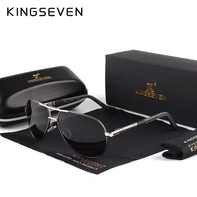 KINGSEVEN hommes Vintage aluminium lunettes de soleil polarisées marque classique lunettes de soleil revêtement lentille conduite lunettes pour hommes/femmes 1