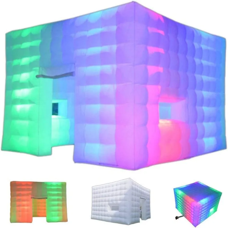 

SAYOK Customized Inflatable Tent Large Capacity Inflatable Air Cube Tent House for Event Club Party Wedding Show Exhibition