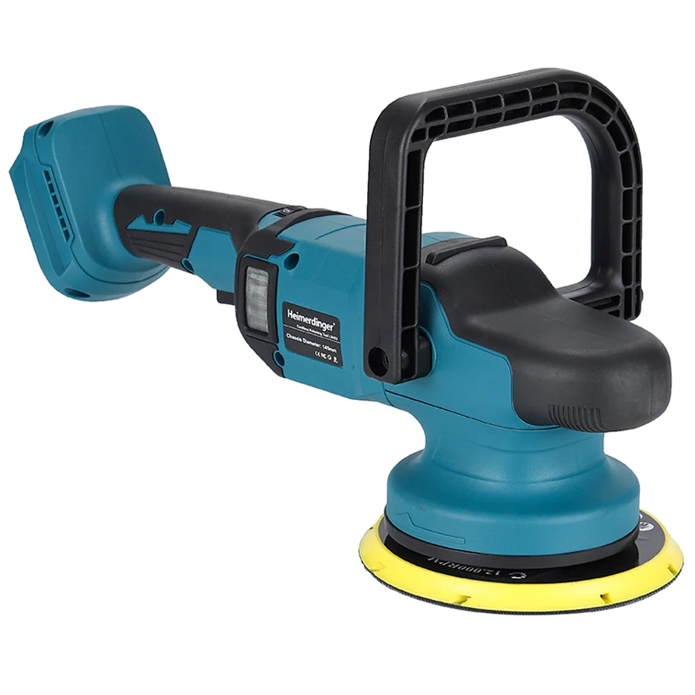 Lucidatrice Auto A Batteria Per Makita | 9500 Giri/min, 6 Velocità | D-Maniglia Ergonomica | Per Auto, Barche E Legno - Foto 3