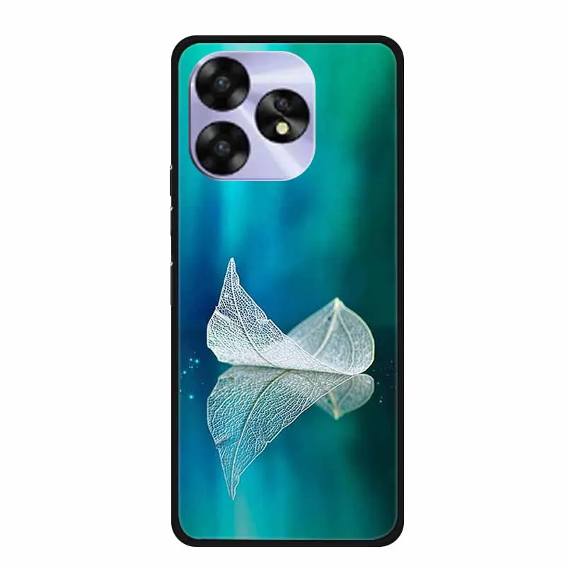 Umidigi A15 Series Black Cat Design Soft TPU Phone Cover
