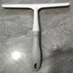Universal Silicone Scraping and Cleaning Tool for Windows, Bathrooms, Kitchens, and Floors (White)