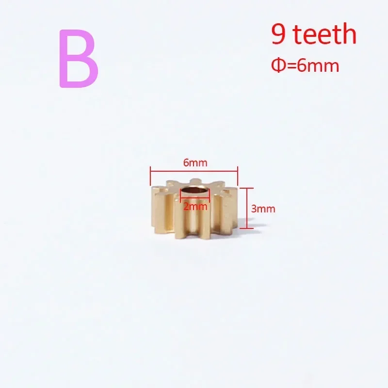 Copper Car Motor Gear 8/9/10/11/12 teeth 1PC for FC280 260 130 140 motor