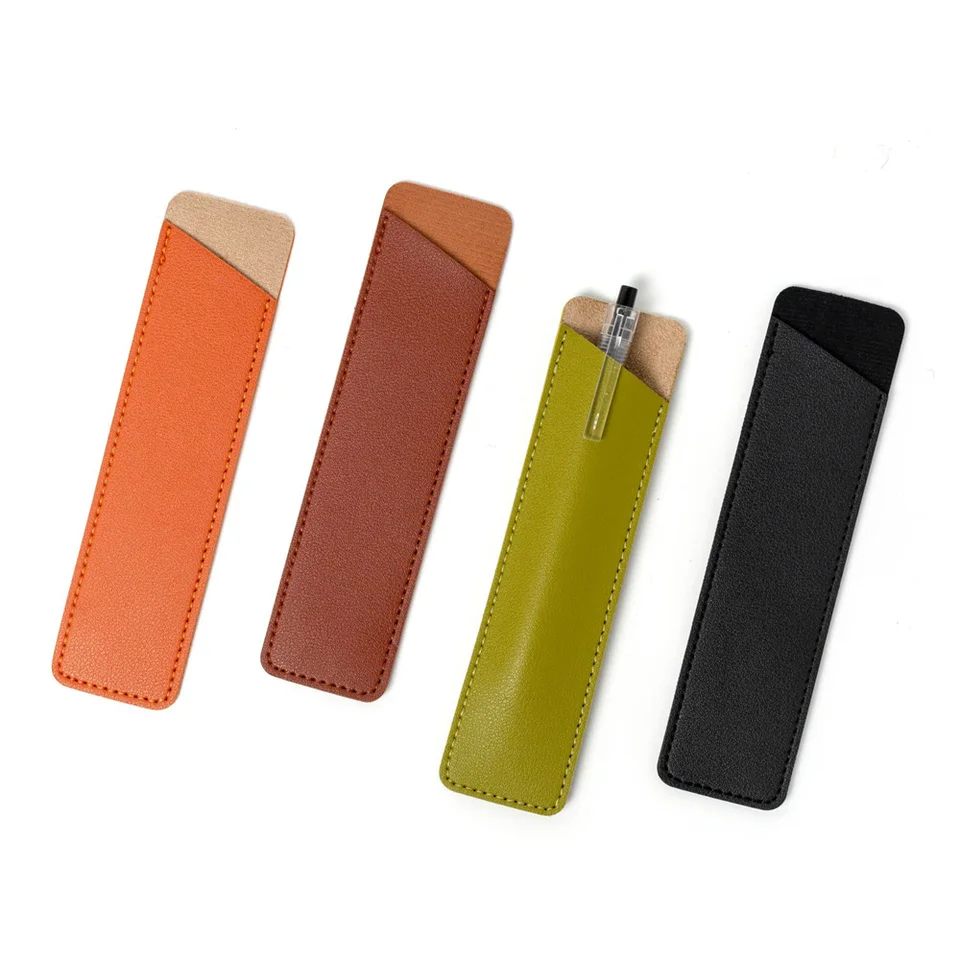 Astuccio in pelle con stampa di cane, astuccio portapenne