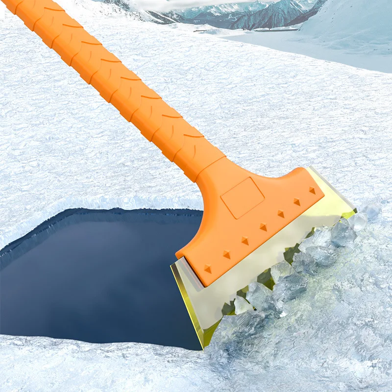 Winter Car Ice Snow Shovel Two-in-one Screwless Removal Shovel Snow Scraper Cleaning Tool Winter Car Wash Accessories