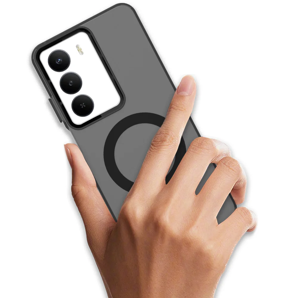Frosted Clear Slim Protective Magnetic Phone Case