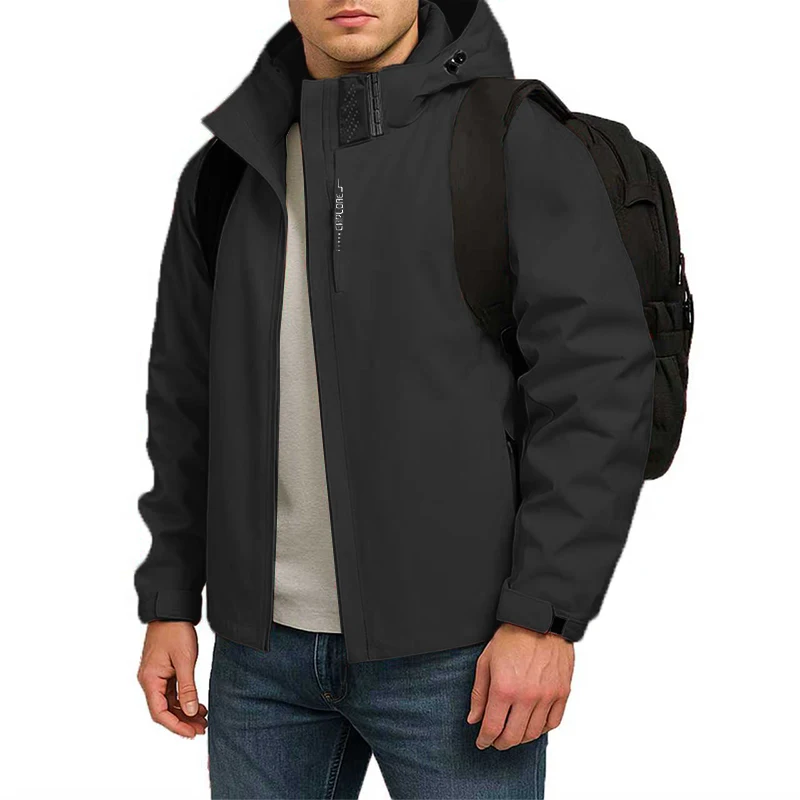 Autumn Men's Waterproof Coats Raincoat Lightweight Hooded Jacket Casual Streetwear Hiking Jacket Windproof Climbing Outerwear
