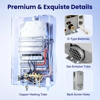 Chauffe-eau au gaz de pétrole liquéfié (GPL) SIHAO 6L 8L 10L 12L 16L 18L, chauffe-eau au propane butane 8 3