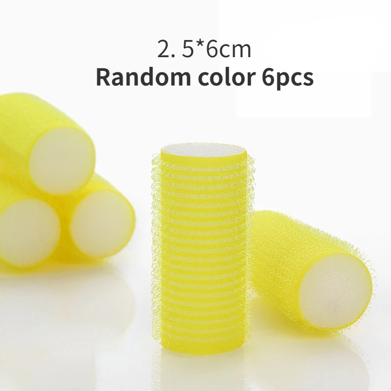 1/6Pc/set No Heat Self-adhesive Hair Curler Hair Roller Set Self Grip Heatless Curling Hairdressing Styling Tool Multi Sizes New