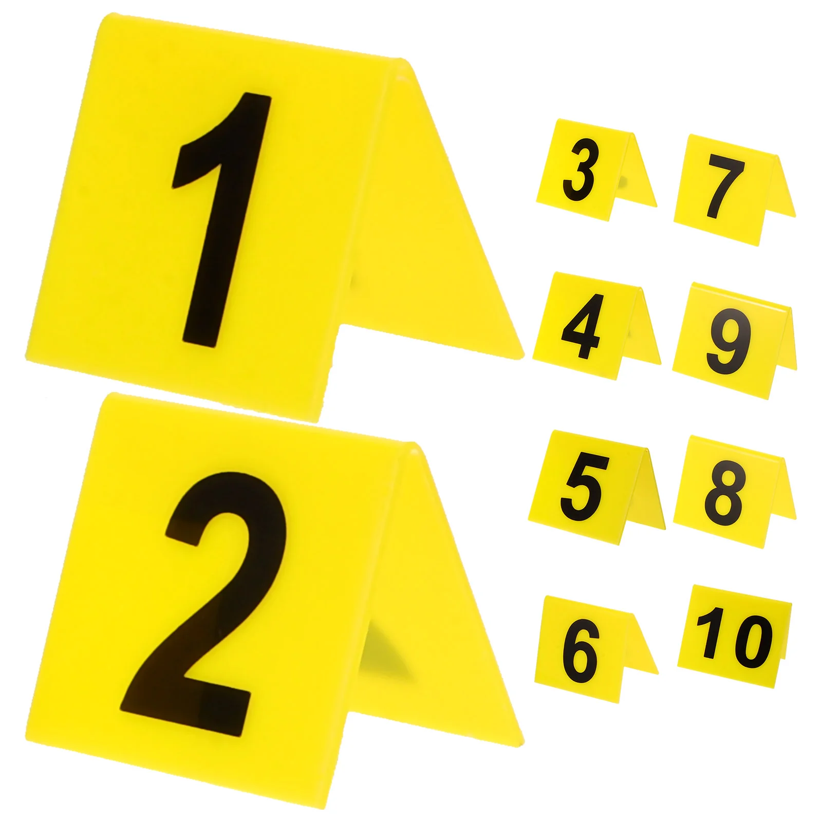 

Signage Wedding Banquet Restaurant Table Evidence Acrylic Marker Game Crime Scene Markers Double Sided Number Numbers