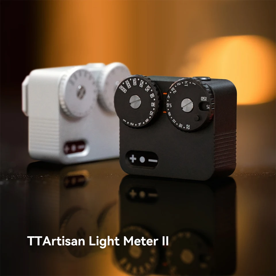 TTArtisan 필름 카메라용 라이트 계량기 II 콜드 슈 마운트, 배터리 없음, 이중 절전, 23 스톱, 45 °