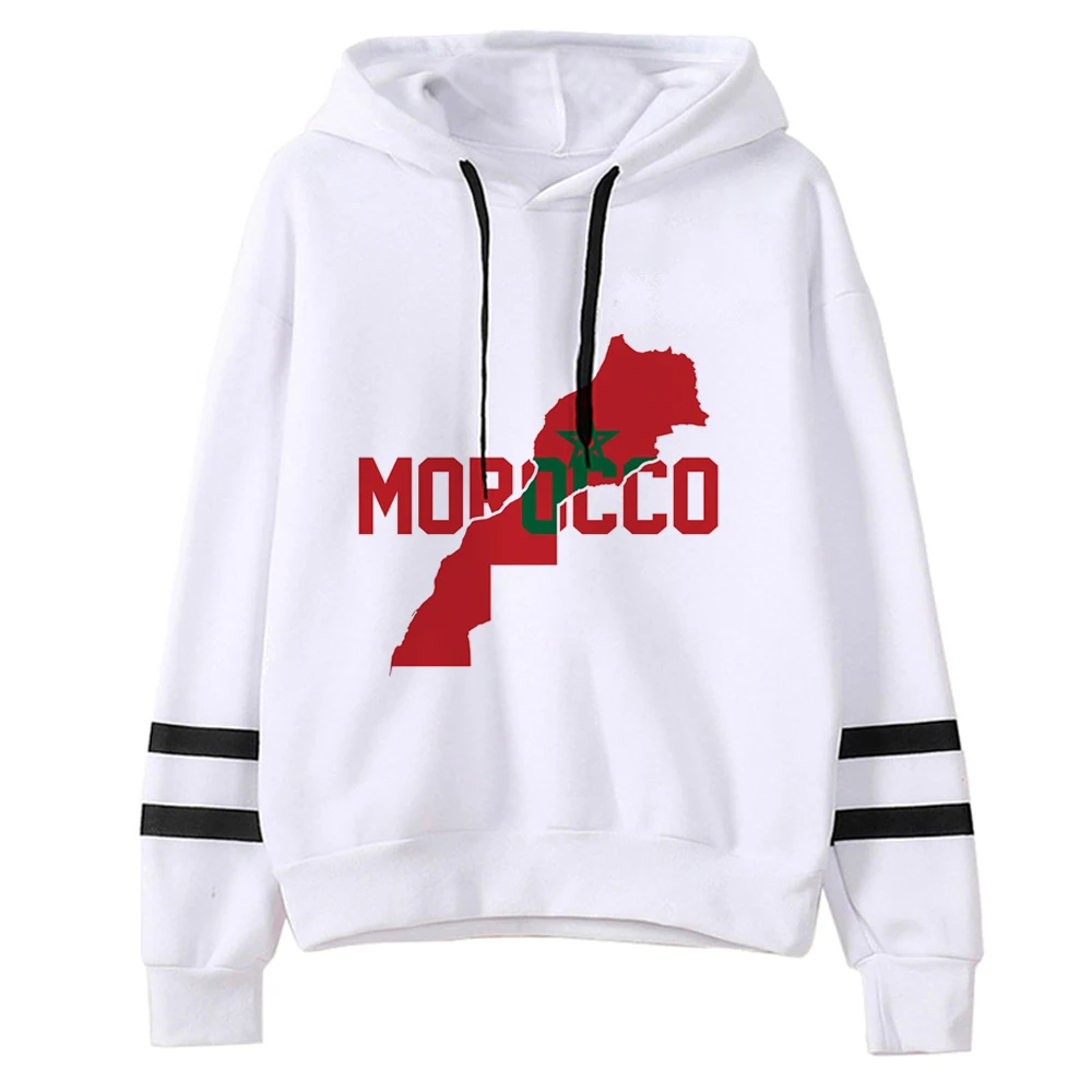 

Maroc Morocco hoodies women graphic gothic Winter pulls hoddies women streetwear Hood