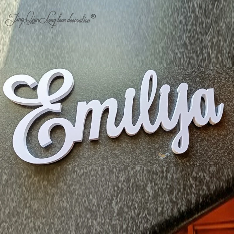 

Wooden Name sign, Name Wooden, Nursery Wall, DIY Name sign, Name Wall Display, Custom Word Cutout, Script Wood cutout, Bedroom W