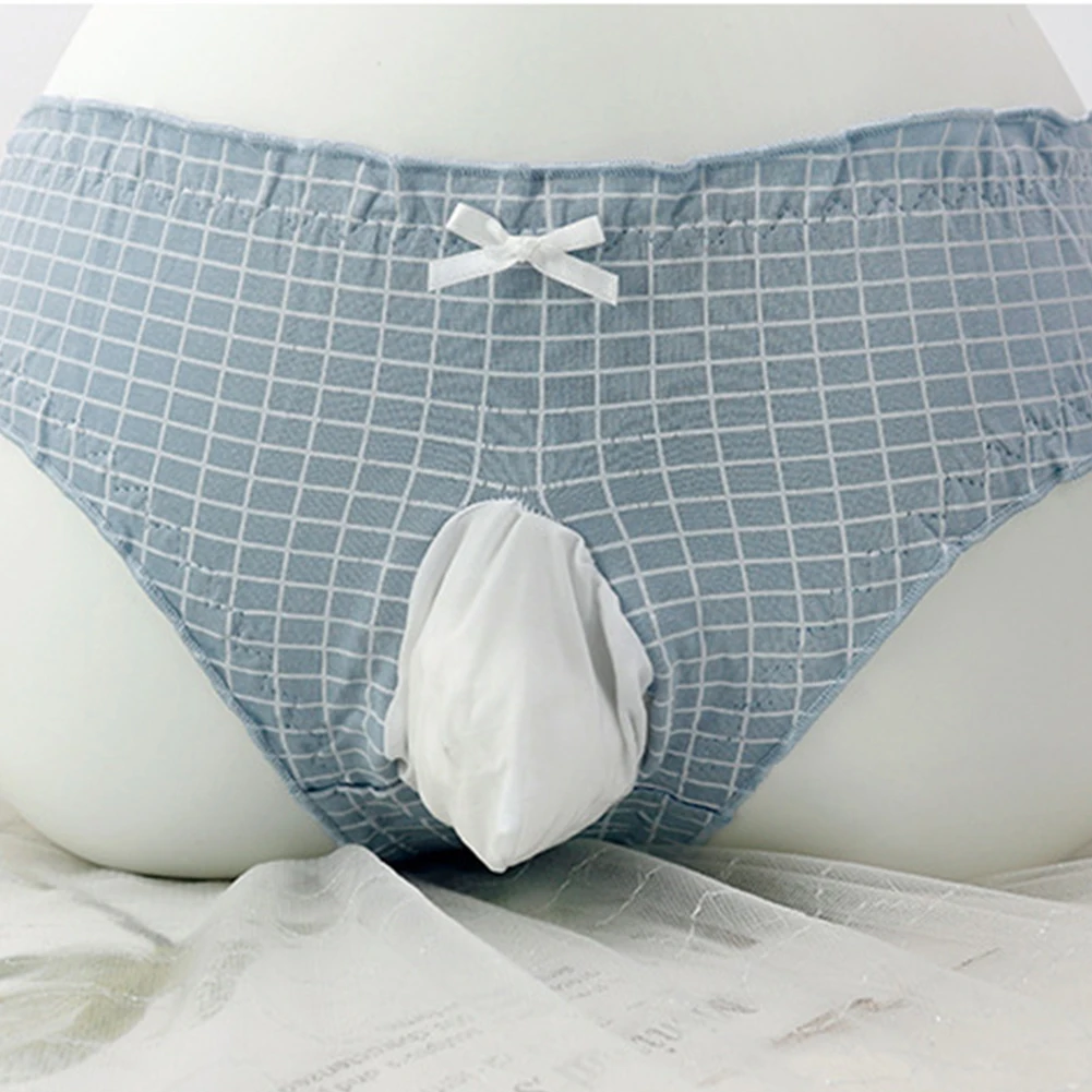 Bragas con volantes para hombre ropa interior transpirable suspensorio suave con bolsa de bola y lazo
