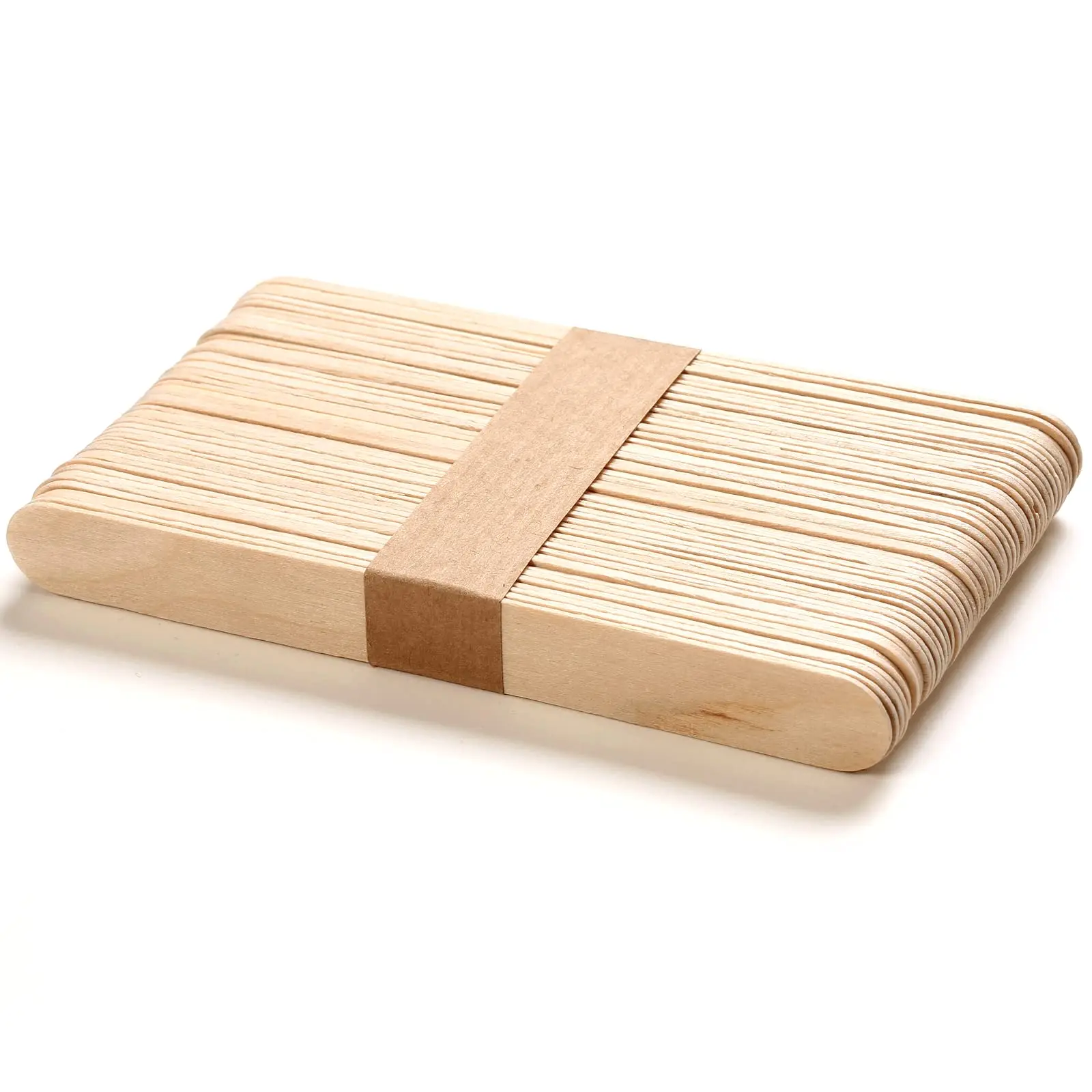 4 Style 300 Pcs Assorted Wooden Wax Sticks - for Body Legs Face and Small Medium Large Sizes Eyebrow Waxing Applicator Spatulas 3