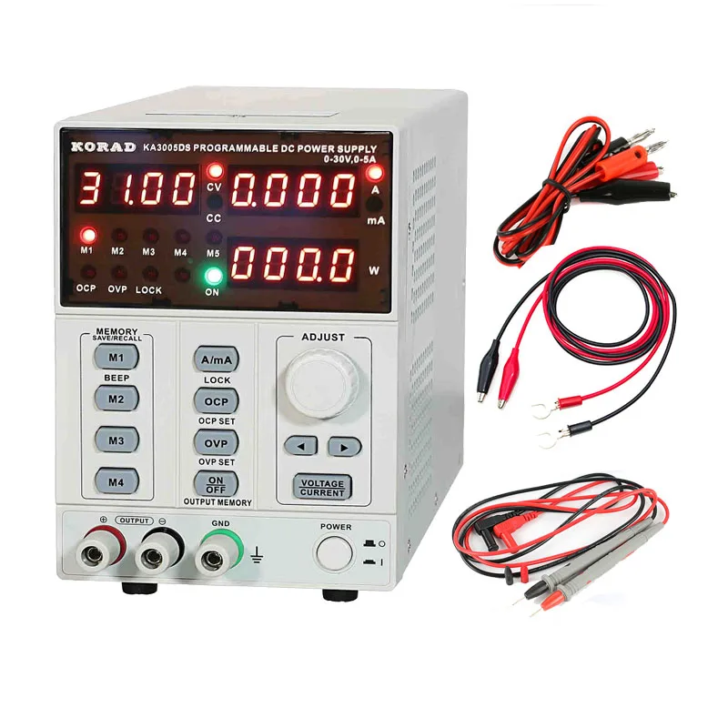 Korad-precisão Programável dc Digital Power Supply 3005ds 3005ps Ajustável 30v 5a 0.01v 0.001a Laboratório de Pesquisa