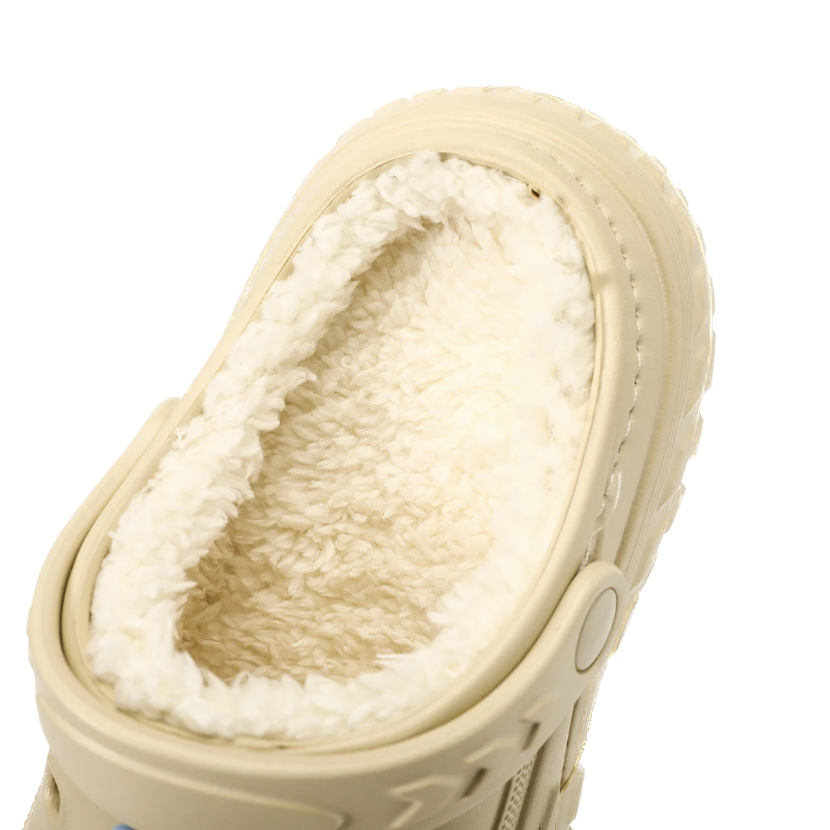 Warm Cotton Shoes for Kids Winter Plush Slippers Clogs Children Outdoor Garden Shoes with Cute Cartoon Charms Boys Girls