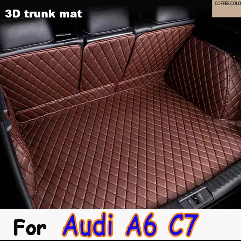 

Автомобильные коврики для Audi A6 C7 Универсал 4G 2011 ~ 2018, водонепроницаемые защитные накладки, коврики для заднего багажника автомобиля, автомобильные аксессуары