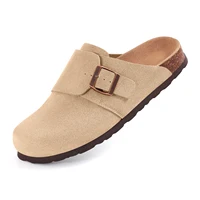 Sabots Shevalues en liège pour femmes, mules en daim de vache avec soutien de la voûte plantaire, tongs de plage confortables, chaussures unisexes tendance 5
