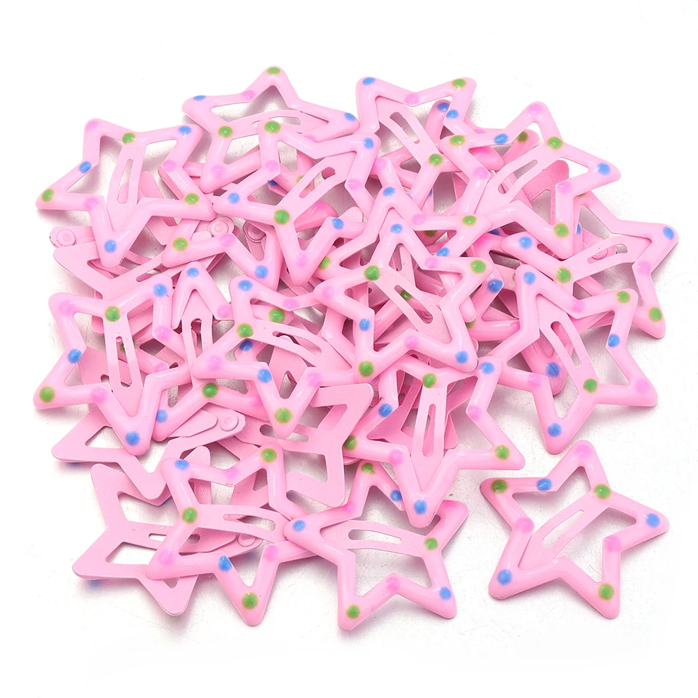 30 teile/los Bunte Sterne Y2K BB Haar Clips Frauen Mädchen Nette Metall Snap Haarnadel Seite Barrettes Für DIY Charme headwear Zubehör – Detail 14