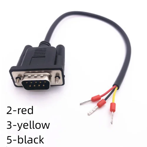 USB RS232 Adapter DB9 to 3pin （2 3 5 ）Cable 3pin RS232 RS485 Converter DB9 Female Plug/ Male Terminal wire 30cm