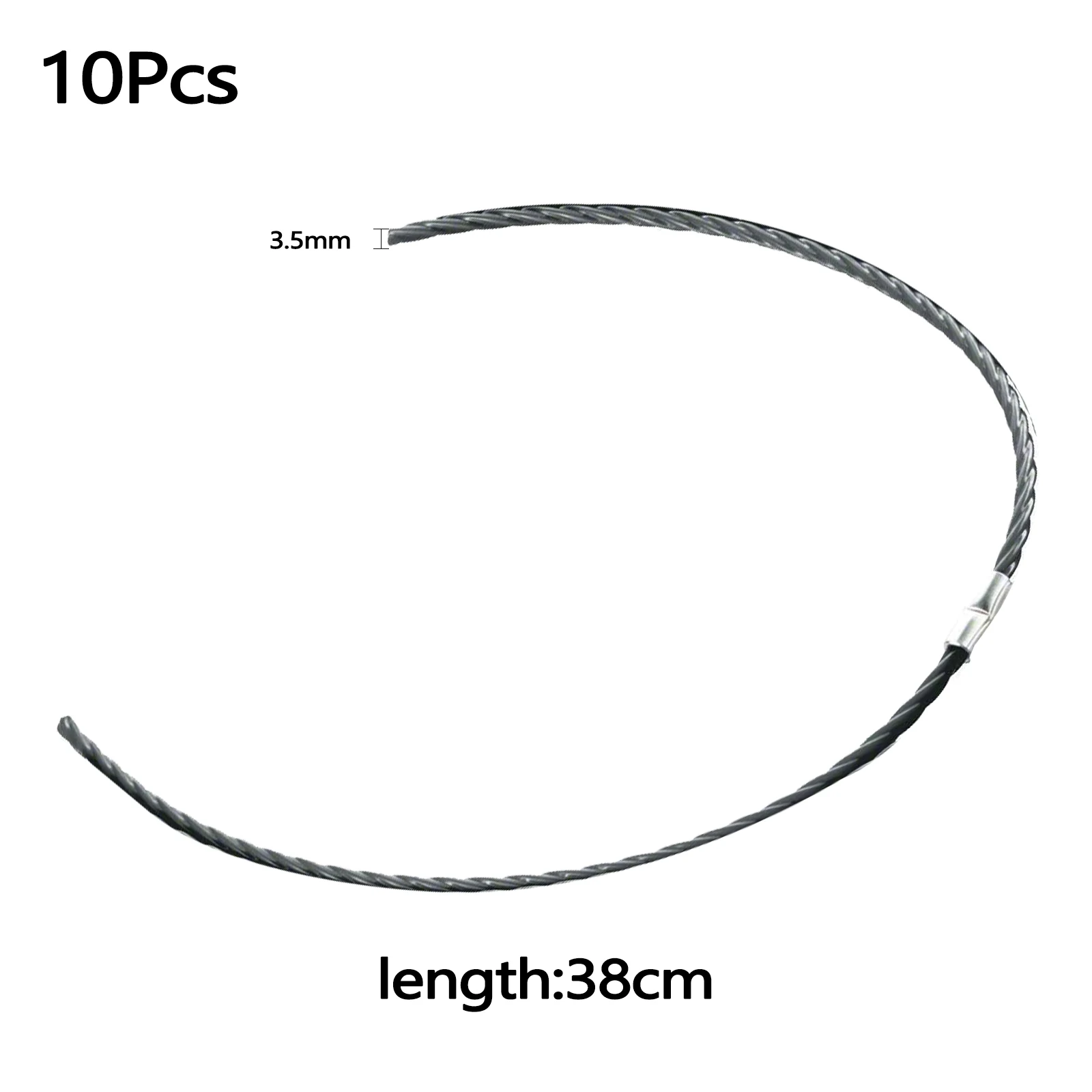 10pcs Brush Cutter Spool Line For BOSCH AFS 23-37 Lawn Mower Curved Nylon Cutting Wire Garden Grass Trimmer Spare Parts images - 6