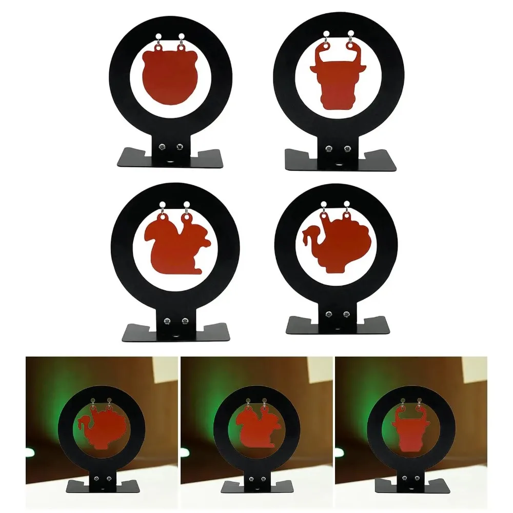 Attrezzatura per Caccia e Addestramento, Bersaglio per Fionda, Target in Metallo con Alette per Pratica Tattica Indoor e Outdoor - immagine 3