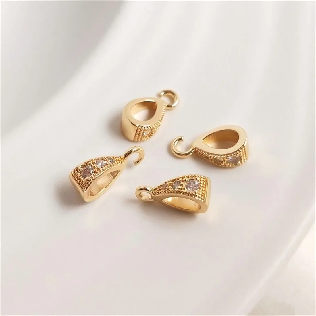 

Подвесная пряжка в сумке 14 карат из настоящего золота с цирконом, Пряжка из семян дыни, ручная работа, сделай сам, ожерелье, подвесная Пряжка, подвесная Пряжка, аксессуары C051