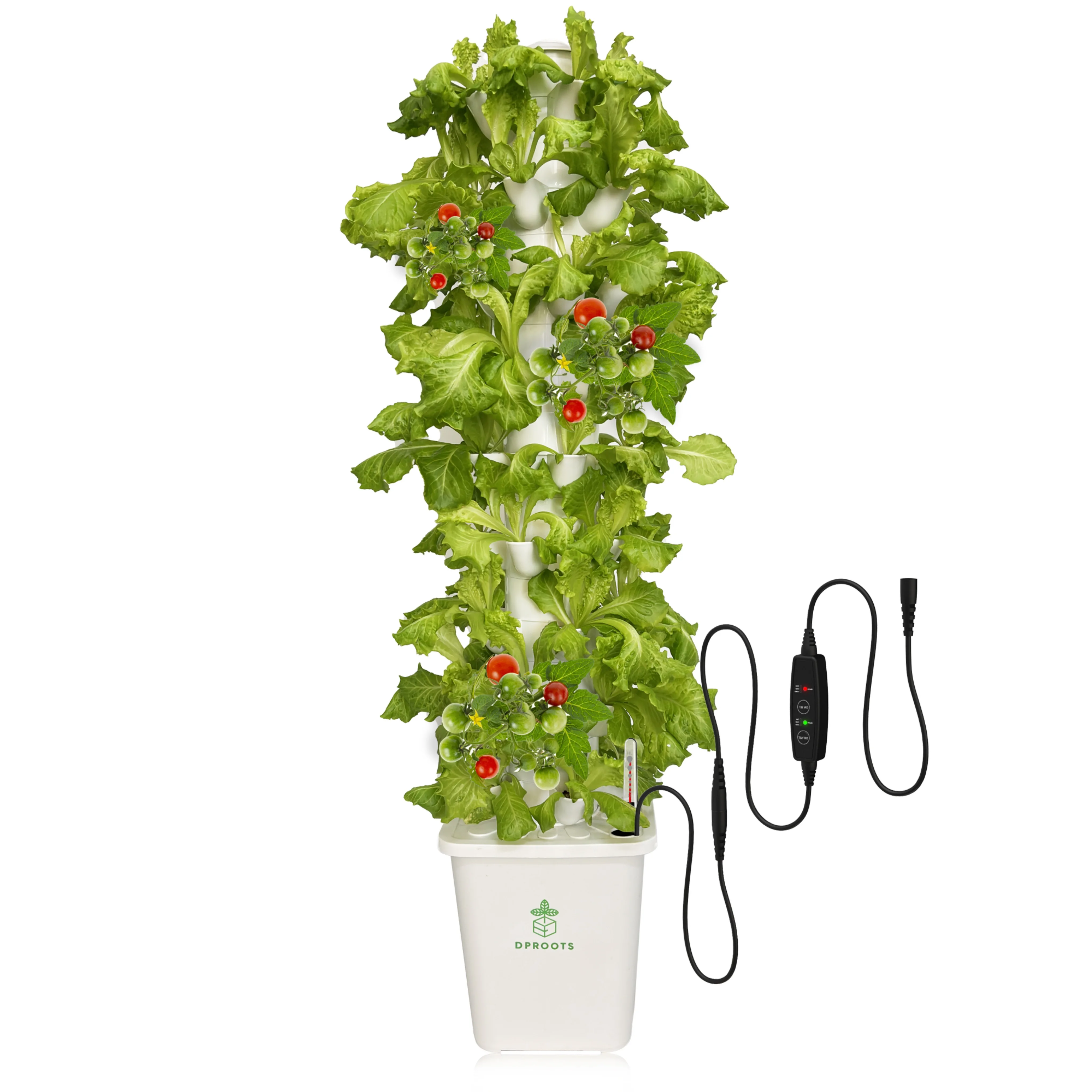 Indoor Garden System 6-Layer Hydroponics Growing System - 30 Pod Indoor Garden Tower With Smart Timer 30 Pod Garden System