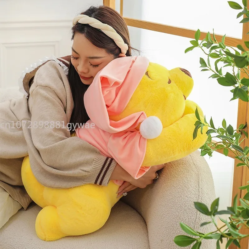MINISO cute lying style Pooh Pooh plush toy doll cartoon bear pillow 2