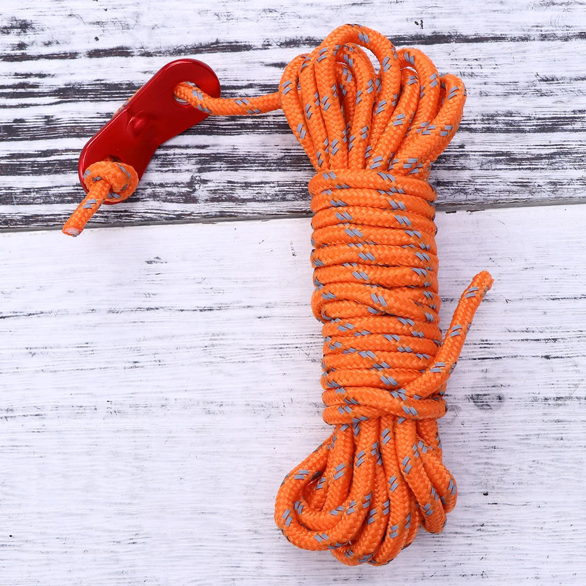 

6 Pack 4mm Outdoor Tent Rope Reflective Tent Guy Lines Guide Ropes Camping Hiking Polypropylene Rope with Aluminum